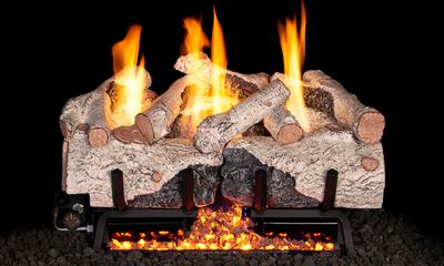 RH Peterson: G10 Series Vent-Free Charred Alpine Birch Logs - 24"
