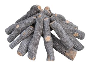 Rasmussen: Bark Split Fire Pit Log Set - 54" (17-Piece)