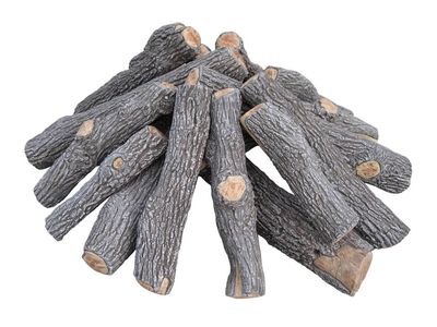 Rasmussen: Bark Split Fire Pit Log Set - 54" (17-Piece)