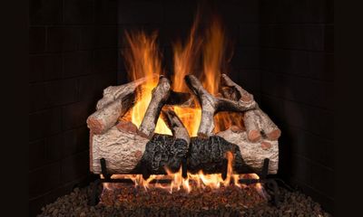 RH Peterson: Charred Mountain Birch Flame Enhanced Logs - 30"