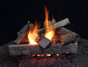 Hargrove: 18" Rugged Craft Metal Logs