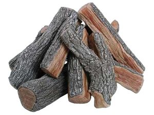 Rasmussen: Bark Split Fire Pit Log Set - 36" (38-Piece)
