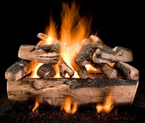 Hargrove: 30" Kodiak Split Triple Stack Log Set