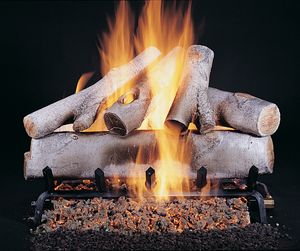 White Birch Log Set