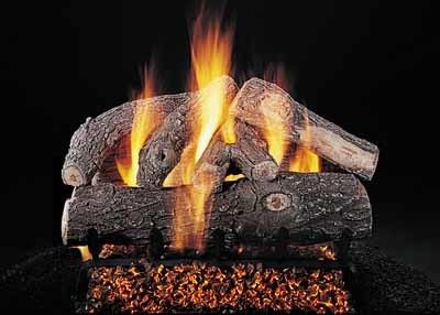 Rasmussen: Frosted Oak Log Set - 21"
