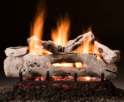 Hargrove: 30" Driftwood Full Pan Log Set