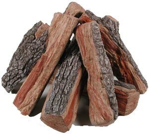 Rasmussen: Bark Split Fire Pit Log Set - 12" (8-Piece)