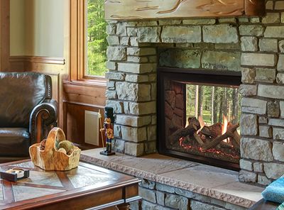White Mountain Hearth: Rushmore 40 See-Through Fireplace