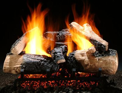 Hargrove: 24" Twilight Inferno Charred Log Set