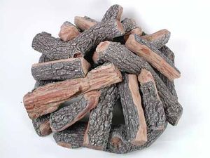 Rasmussen: Bark Split Fire Pit Log Set - 30" (19-Piece)