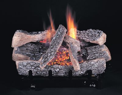 Rasmussen: 18" Chillbuster Evening Embers Triple Burner Log Set
