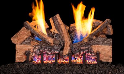 RH Peterson: G19A Series Vent-Free Foothill Split Oak Logs - 18"