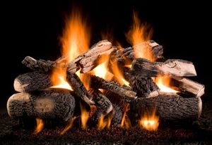 Hargrove: 21" Kodiak Char Double Stack Log Set