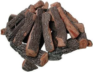 Rasmussen: Bark Split Fire Pit Log Set - 36" Square (33-Piece)