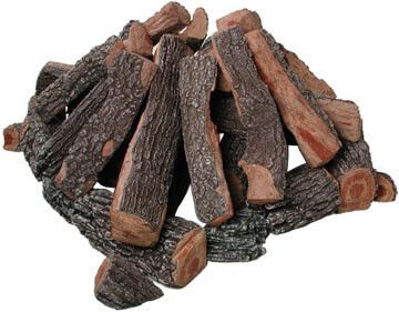 Rasmussen: Bark Split Fire Pit Log Set - 42" (22-Piece)